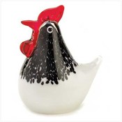 Art Glass Rooster Figurinew