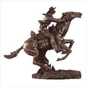 Old West Bronze-Finish Sculpture