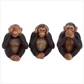Innocent Monkey Trio Figurines