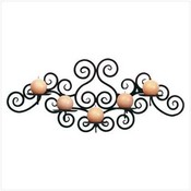 Swirly Wrought Iron Candle Holder