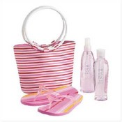 Strawberry Scented Bath Set