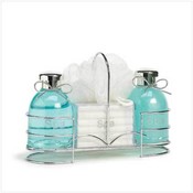 Spa Bottles Set-Wire Caddy