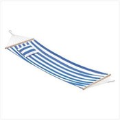 Blue Striped Hammock w/Pillow