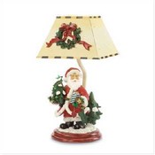Santa Tealight Candle Holder Lamp