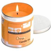 Orange Tin Votive Candle