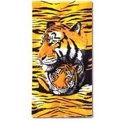 Golden Tigers Beach Towel