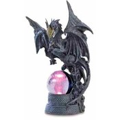 Black Dragon With Magic Ball