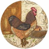 Jaunty Rooster Stepping Stone