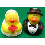 Bride And Groom Rubber Duckies