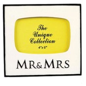 Resin Mr and Mrs Photo Frame