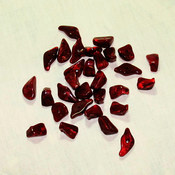 Red Acrylic Chunky Shaped Beads