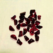 Purple Acrylic Chunky Shaped Beads