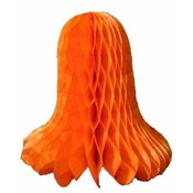 8.75 inch Orange Tissue Bell Decorations