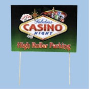 Casino Night Yard Sign Wholesale Bulk