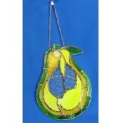 Stained Glass Pear Sun Catcher