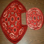 Western Toilet Seat Cover and Rug