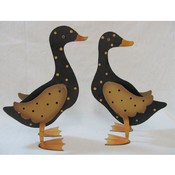 Metal Polka Dot Ducks