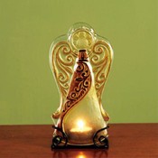 Fused Glass Angel Tealight Holder