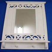 White Mirror with Flower