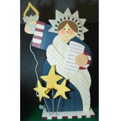 Standing Lady Liberty with Light-Up Torch