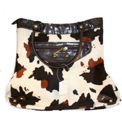 Women's Cow Hide Print Hand Bags