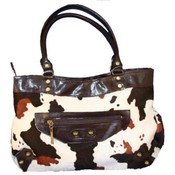 Women's Cow Hide Print Hand Bags