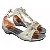 Women's Sequined Gray Sandals