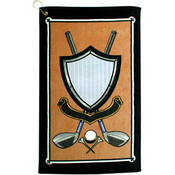 16 x 25, 2.5 lb. Crest Design Velour Golf Towel