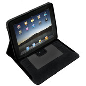 iPad case w/ built-in recharge speakers