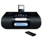 Stereo Radio Clock w/ iPod - Black