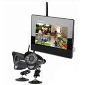 7" LCD SD DVR &amp; 2 WIRELESS IN/OUT CAMERA