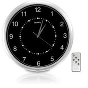 Wall clock color camera with SD recorder