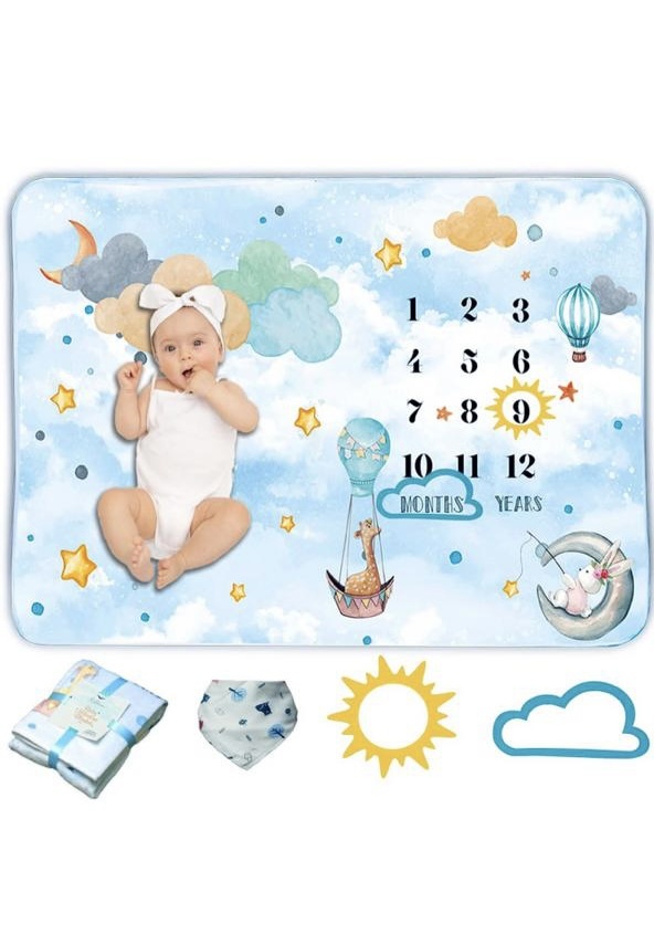 Wholesale Baby Monthly Calendar Blankets 40" x 60" DollarDays