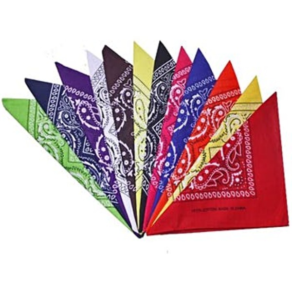 Wholesale Bandanas Assorted Colors (SKU 2345485) DollarDays