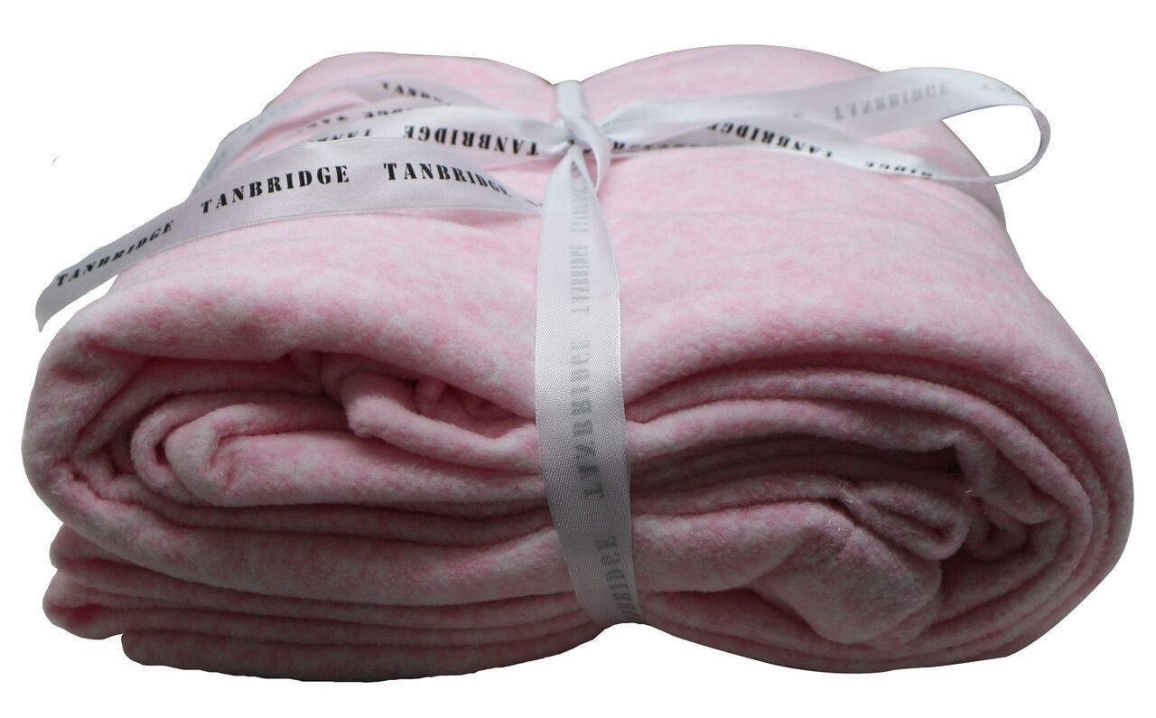 Wholesale Fleece Throw Blanket 50"x 60" Baby Pink (SKU 2321280