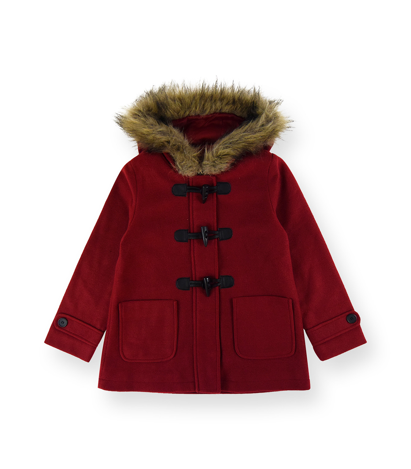 girls red school coat