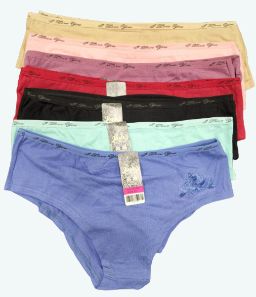 Wholesale Women's Assorted Panties XL Only, 100 Cotton