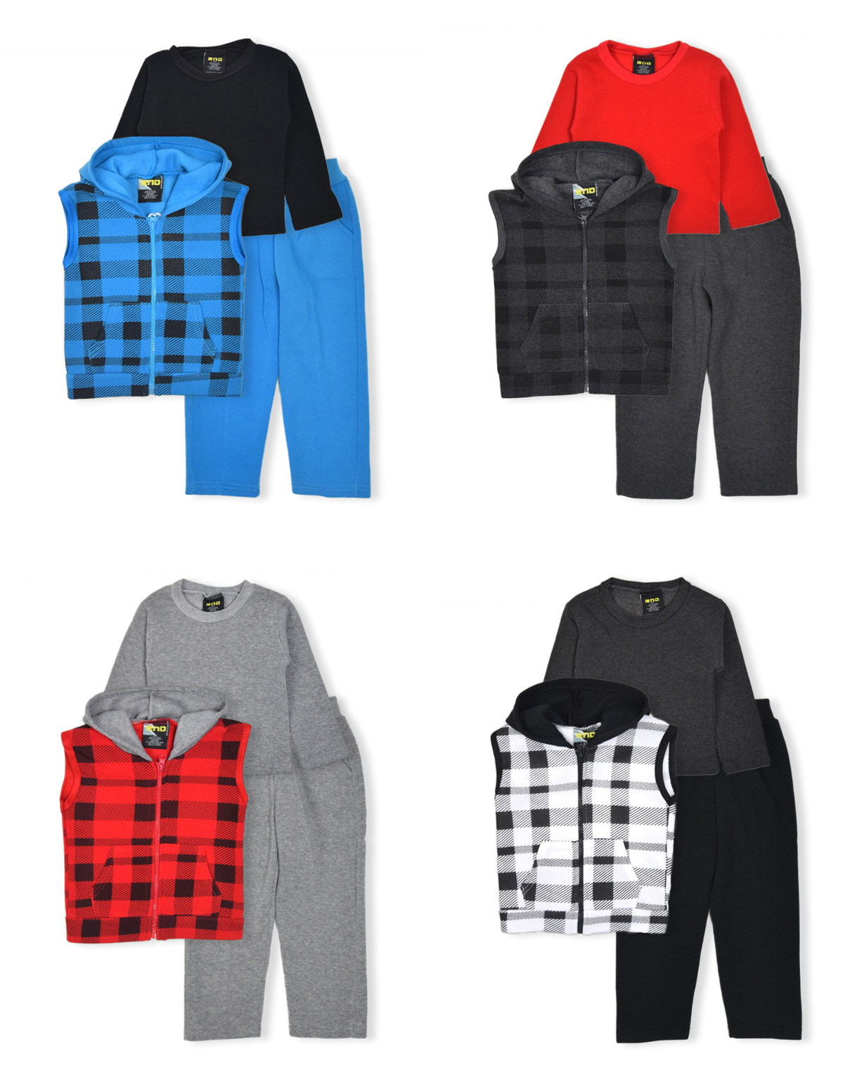 Wholesale Baby Toddler Boy's 3 Piece Sets Sizes 12M4T