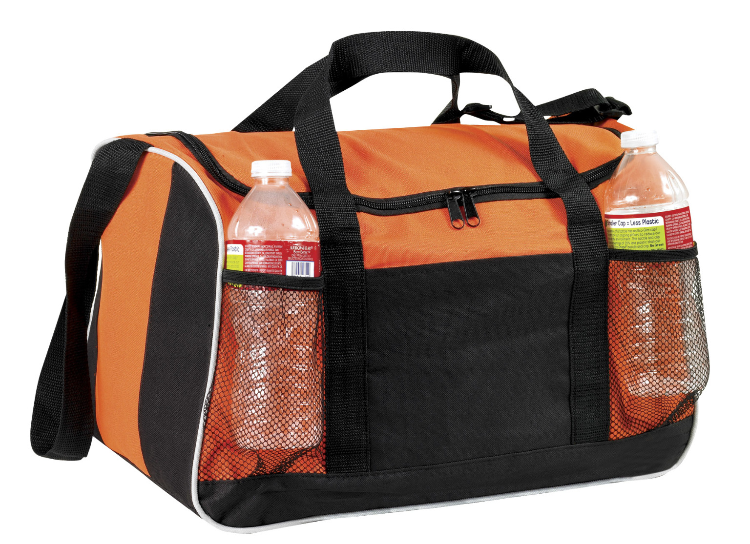 Wholesale Gym Locker Duffel Bags Orange w/Black, 17" DollarDays