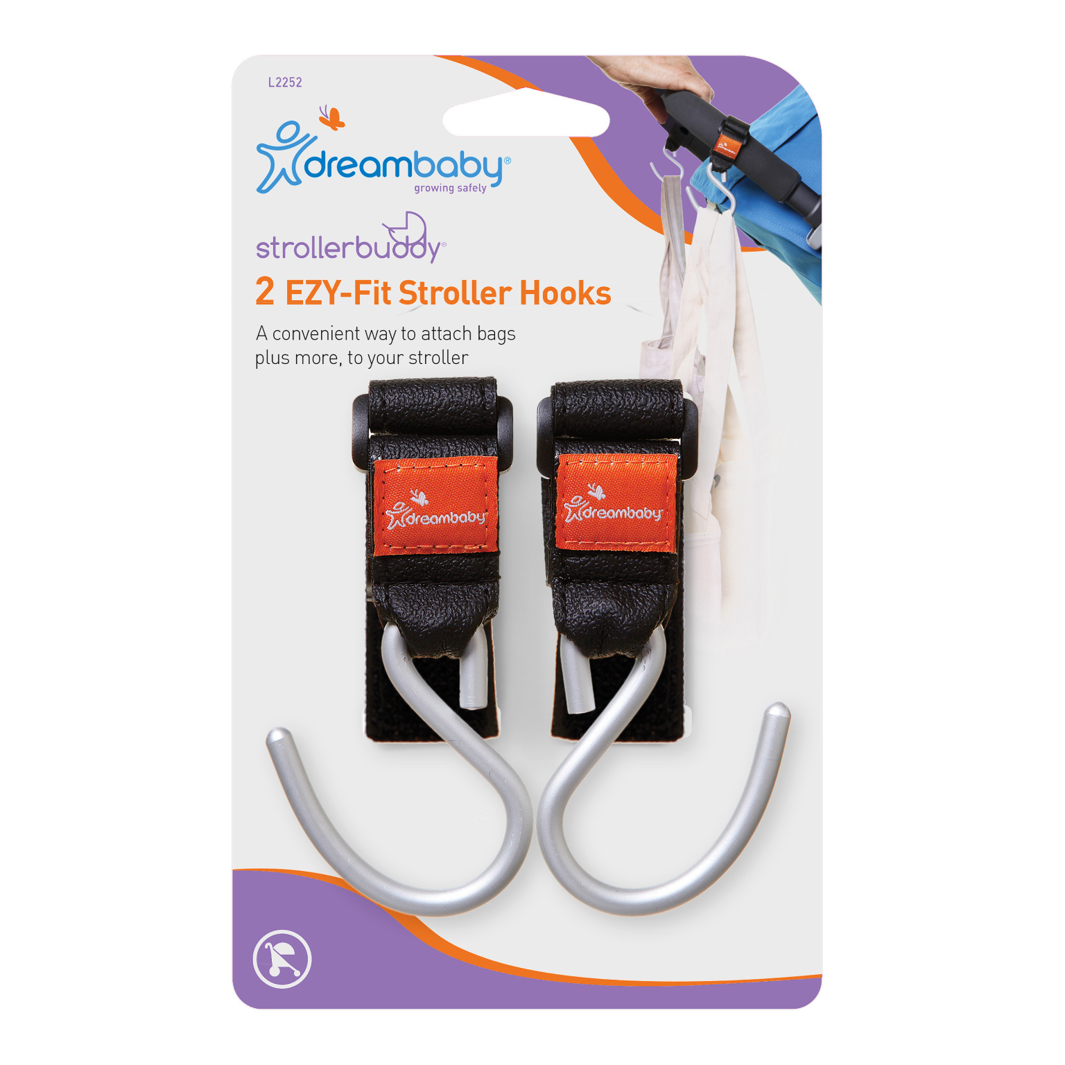 Wholesale Strollerbuddy EZYFit Stroller Hooks 2 Packs