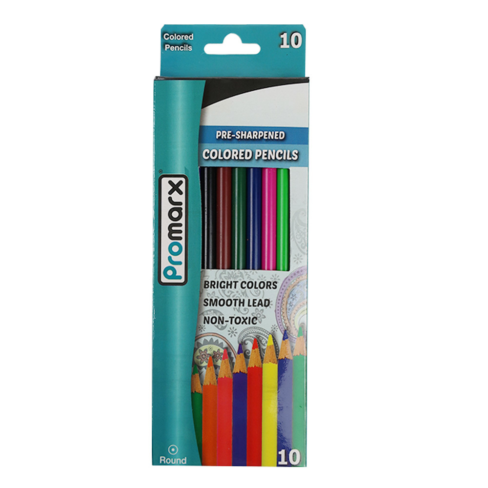 Wholesale Colored Pencils PreSharpened, 10 Pack