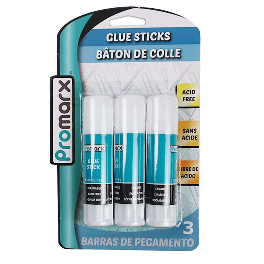 Wholesale White Glue Sticks Washable, 3 Pack, 0.31 oz