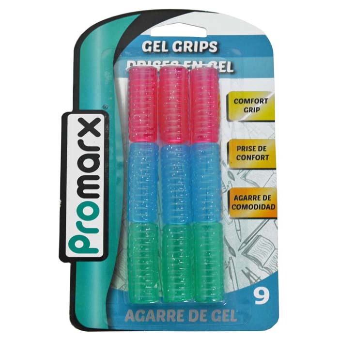 Wholesale Pencil Grips Silicone, 3 Colors, 9 Pack