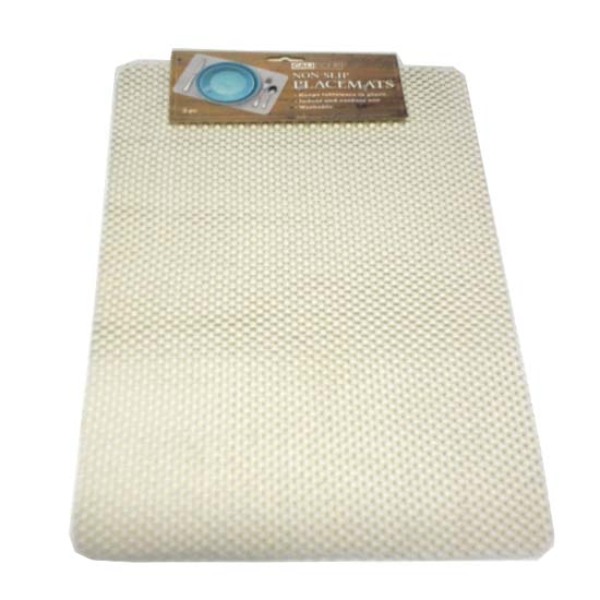 Wholesale White Grip Placemat 2 Count (SKU 2329748) DollarDays