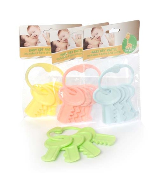 Wholesale Baby Keys Rattle Toy 4pc (SKU 2324380) DollarDays