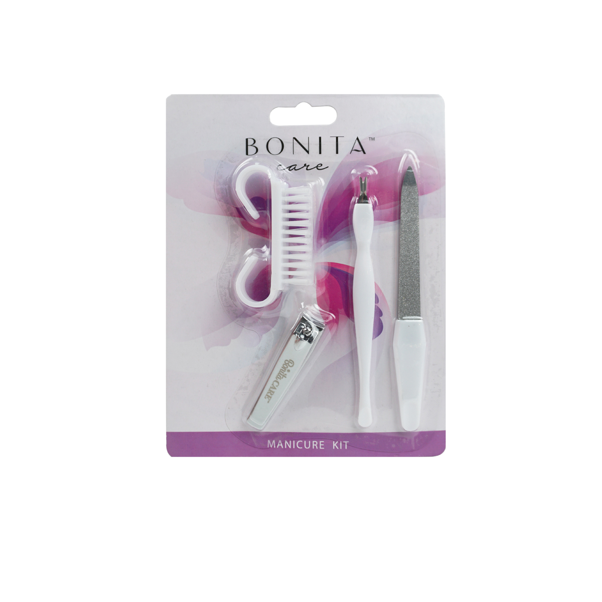 Wholesale Manicure Kits White, 4 Pieces, 144 Kits