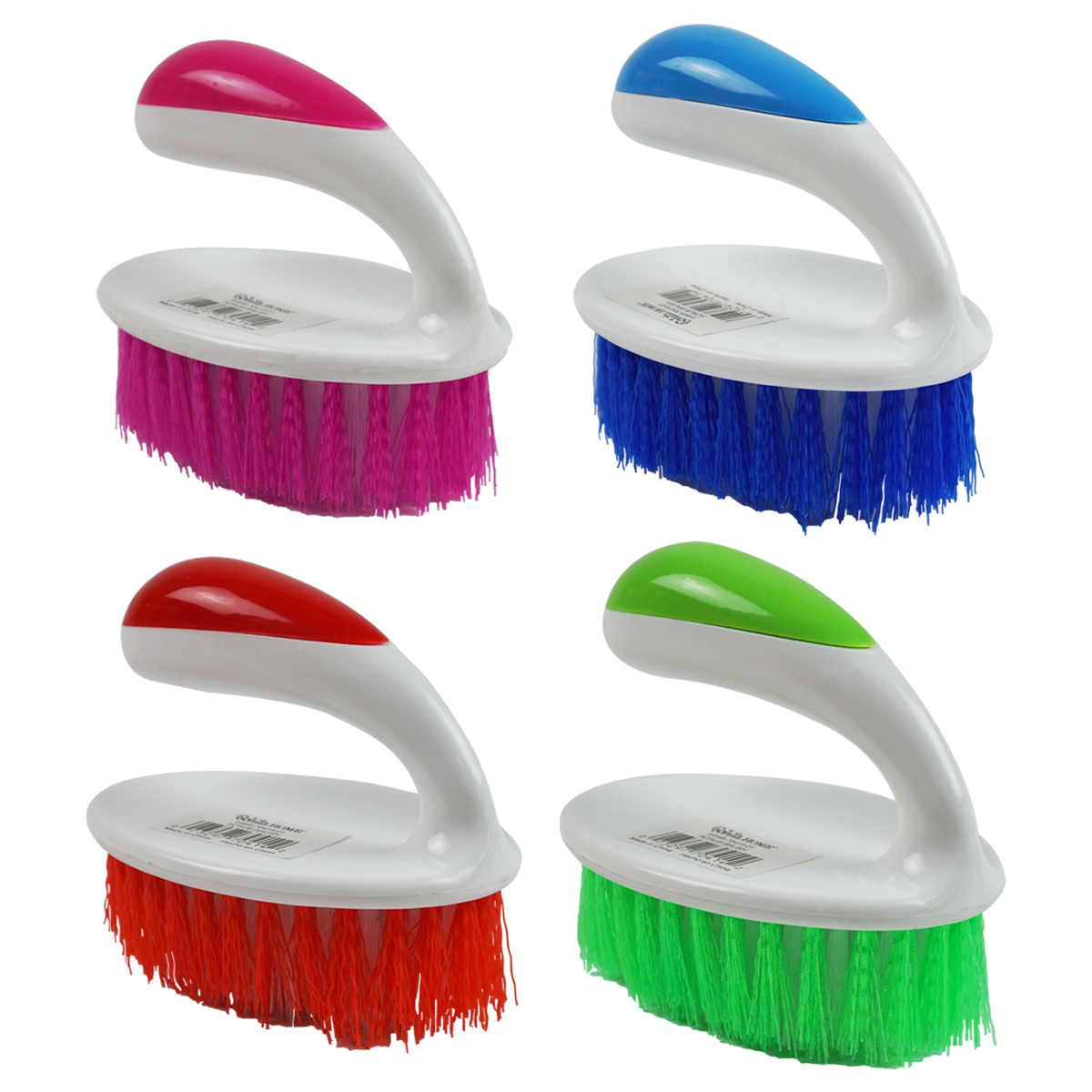 Wholesale Scrub Brushes Assorted Colors, Handle, Bristles