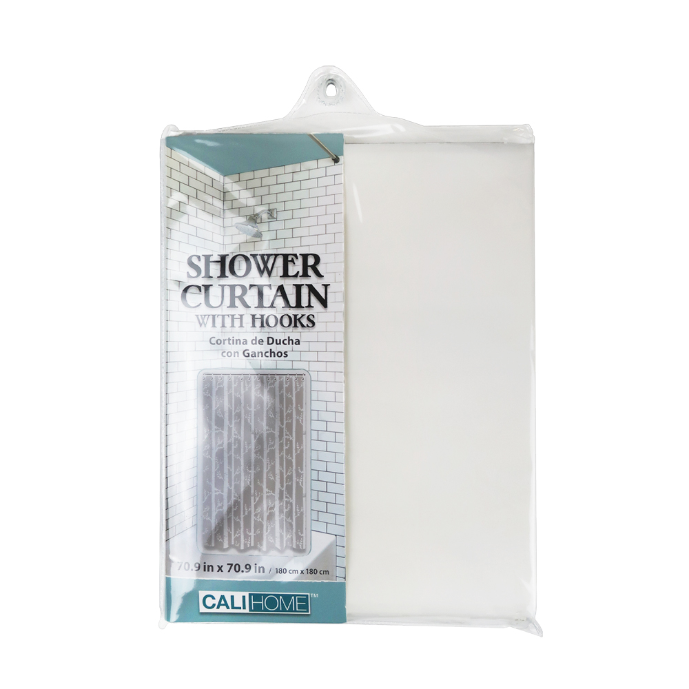 Wholesale Shower Curtain w/Hooks White Birch