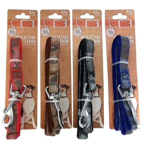 Wholesale Dog Leashes Reflective, 47"
