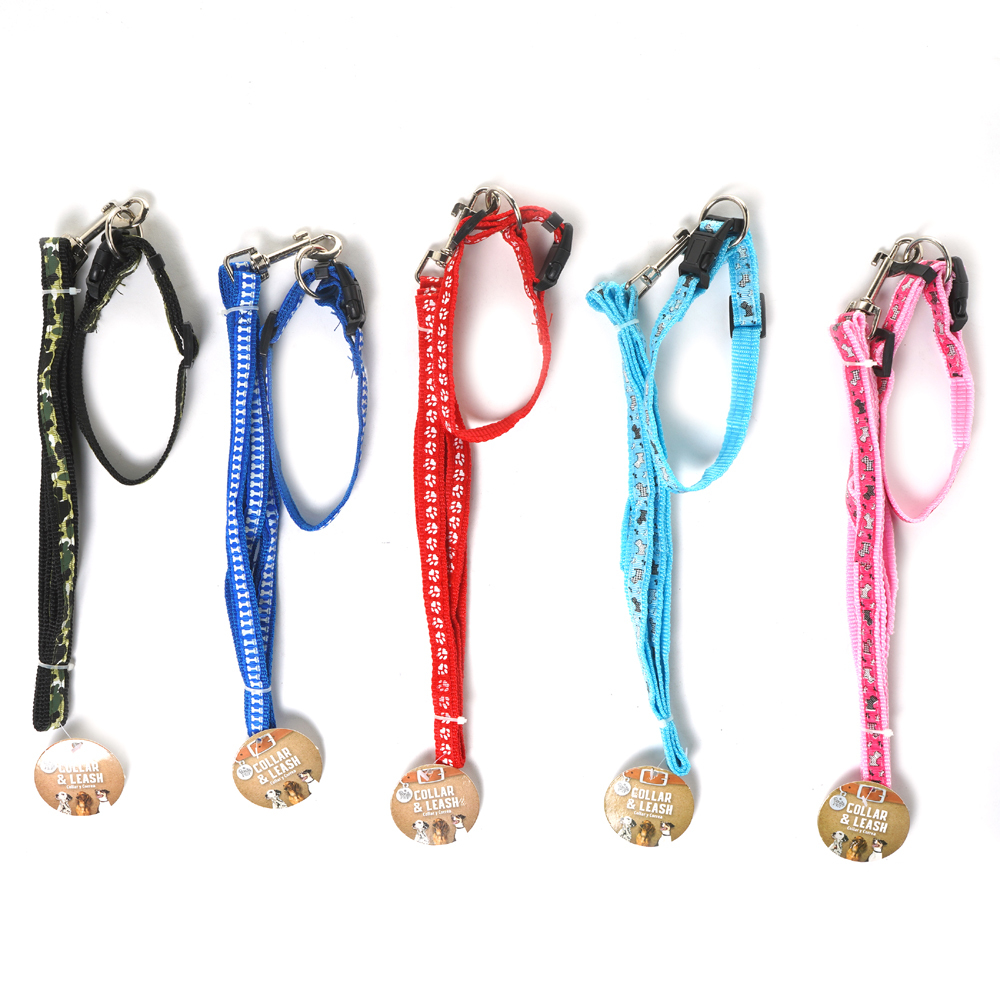 Wholesale Dog Leashes w/Collar Assorted Colors DollarDays